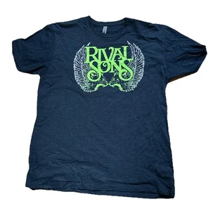 Rival Sons Men’s Classic Short Sleeve Tee Shirt Blue Green Size XL NEW - Picture 1 of 3