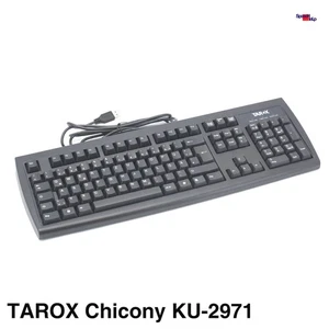 Tarox Chicony Ku-2971 USB Keyboard Keyboard De German QWERTZ Computer PC Black - Picture 1 of 6
