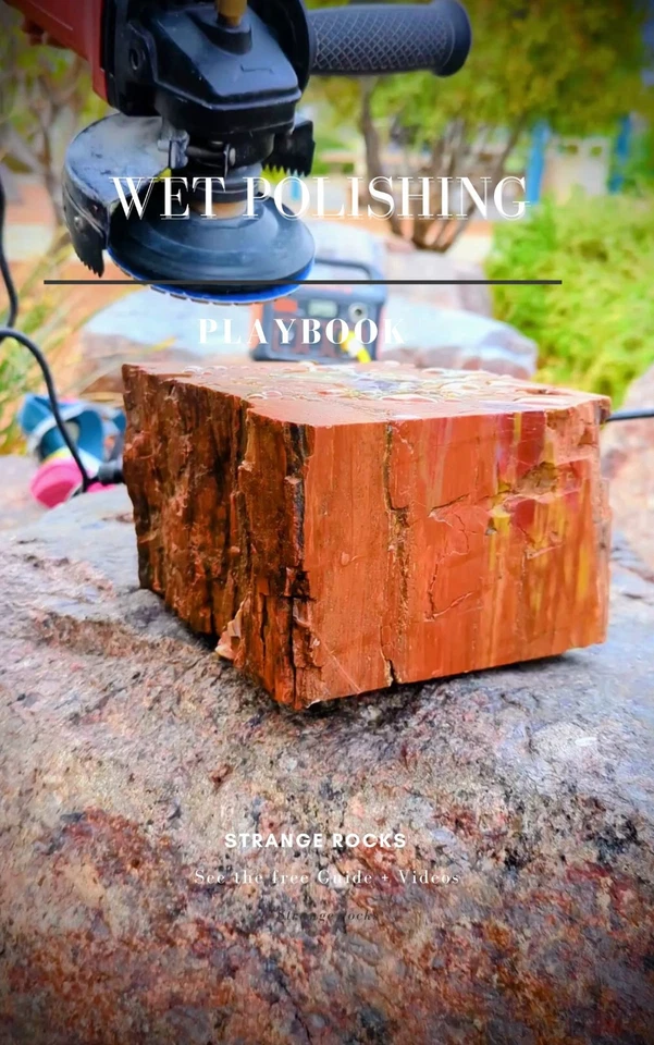 Wet Polishing Playbook-How to Polish Petrified Wood & Stones using Angle Grinder - Image 1 of 1