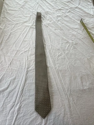 Corbata ancha a cuadros de seda tostada portafolio Perry Ellis para hombre (4) envío incluido Foto 1 de 4