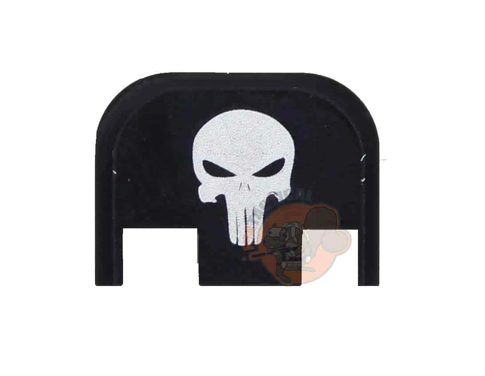 Placa trasera deslizable grabada Punisher de aluminio hecha en EE. UU. para Glock G42 Foto 1 de 1