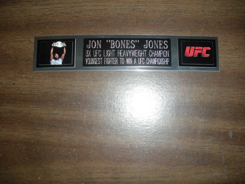 JON "BONES" JONES (UFC) ENGRAVED NAMEPLATE FOR PHOTO/POSTER/GLOVES/TRUNKS Cover