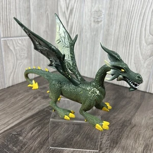 SDE Shantou - Green Dragon w/Moveable Jaw - 8" Long, 6” Tall - Yellow Accents - Picture 1 of 6