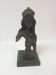 E. Villanis French Bronze Sculpture, CAMILLA, c. Mid-20th Century - Picture 1 of 12