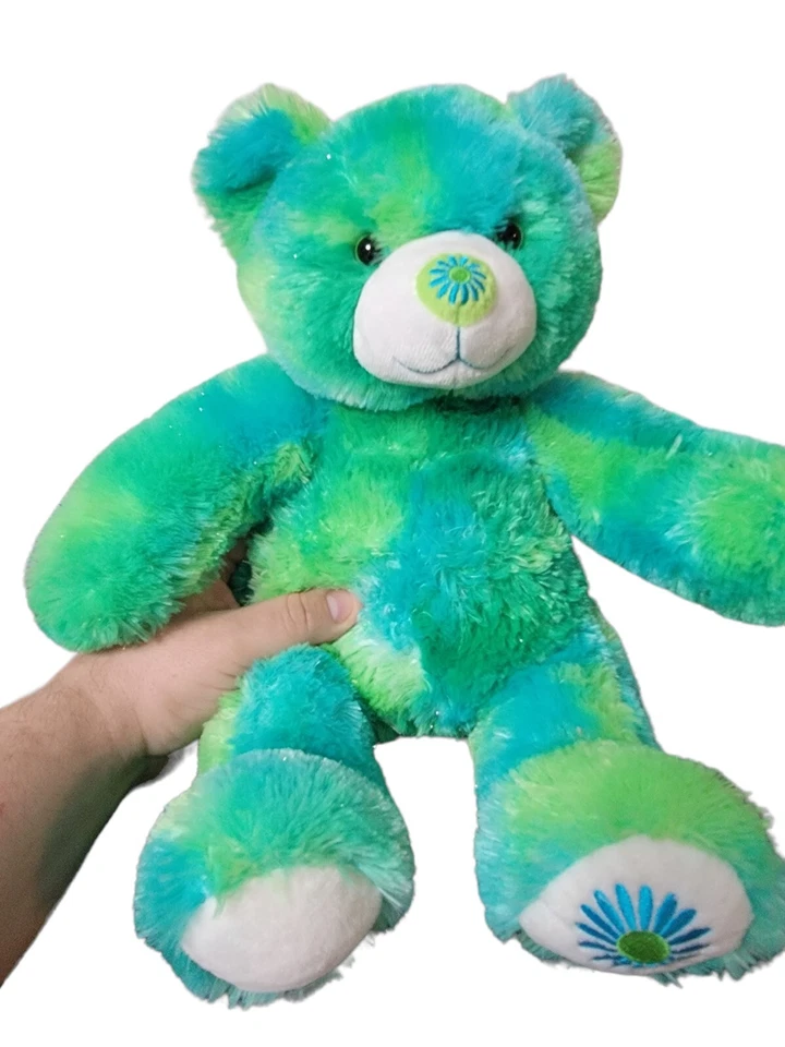 BUILD A BEAR 2007 GREEN SUMMER BEAR - Image 1 of 4