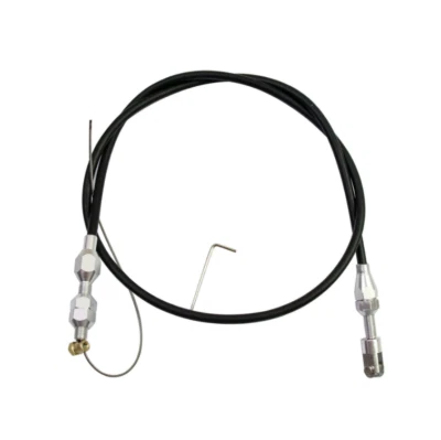 36" Adjustable Car Auto Throttle Cable Accelerator Cable Stainless Steel Black - Imagem 1 de 4
