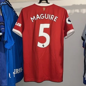 Manchester United 2021/22 Adidas Heim Fußball Trikot Maguire 5 Herren Small - Bild 1 von 9
