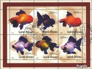 Guinea-Bissau 1516-1521 hoja miniatura (edición completa) usado 2001 peces - Imagen 1 de 1