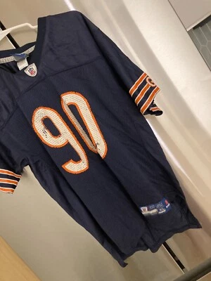 Camiseta deportiva juvenil usada de los Chicago Bears Reebok Julius Peppers azul #90 NFL XL 18-20 Foto 1 de 3