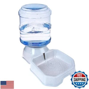 Pet Water Dispenser Station - 1 Gal Replenish Pet Waterer for Dog Cat Animal  - Picture 1 of 5