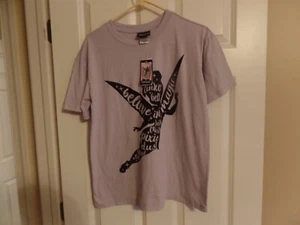 Women, Disney, Tinker Bell Tee Shirt, Plum, Size: Medium, Believe in Magic, NWT - Picture 1 of 6