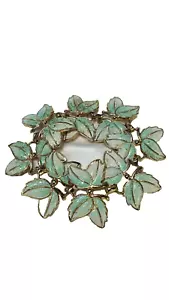 Enamel Bracelet Autumn Leaf 8" Vintage - Picture 1 of 5