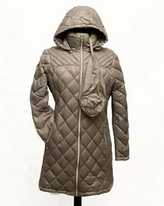 NWT Michael Kors Hooded Packable Light Weight Puffer Coat Color Jacket Taupe - Picture 1 of 4