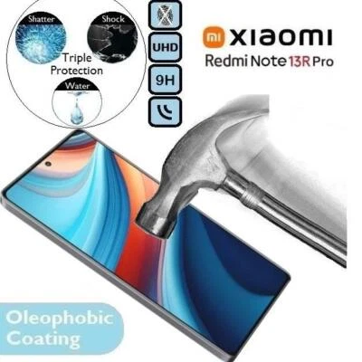100% Genuine Tempered Glass Screen Protector Fits/For Xiaomi Redmi Note 13R Pro - Image 1 of 2