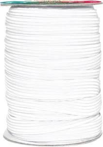 Black Elastic Bands 1/2 Flat Elastic Cord Stretch Strap - 12mm 20 Yds Roll of... - Picture 1 of 21