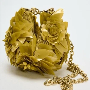 ZARA BEADED SHOULDER BAG - Picture 1 of 5