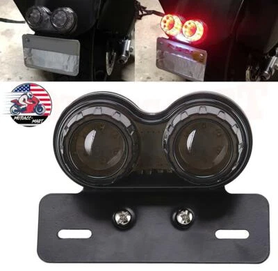 12V 40LED Motorcycle Integrated Tail Light Dual Turn Signal Brake License Plate - Image 1 of 4