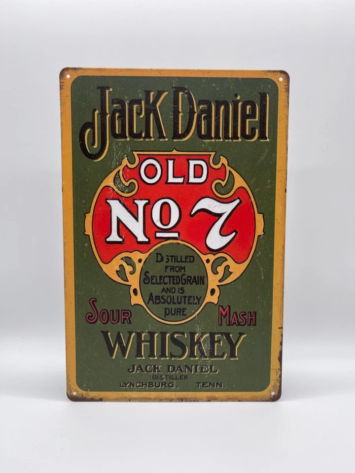 BLACKBEARD WAREHOUSE Blechschild Jack Daniel 20x30cm Nostalgie Retro Reklame Vintage Geschenk Deko