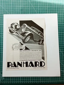 ZM060 belle publicité automobile circa 1930 voiture Panhard 8DS - Imagen 1 de 1