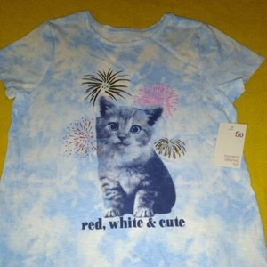 Girls SIZE M SO® Americana Graphic Tee ~TOO CUTE~ - Picture 1 of 1
