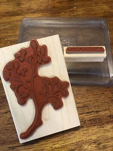 Juego de estampillas de goma de espíritus afines estampación 2 estampillas montaje en madera de doble cara - Imagen 1 de 8