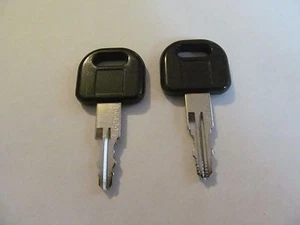 2 Keys CW409 FIC Entry Door Lock Handle Knob Deadbolt RV Motorhome Trailer Key - Picture 1 of 1