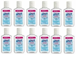 12 PACK! NEW Purel Travel Bottle Pocket Instant Hand Gel 1 FL OZ Each HR - Picture 1 of 3