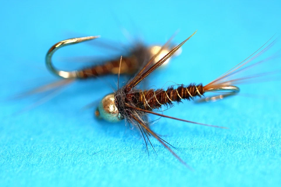 Pheasant Tail Nymphe Gr.14 und Gr.12 Qualität Fliegenfischen - Bild 1 von 1