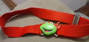Tmnt Raph Teenage Mutant Ninja Turtles belt Vintage Red Raphael Buckle - Picture 1 of 5