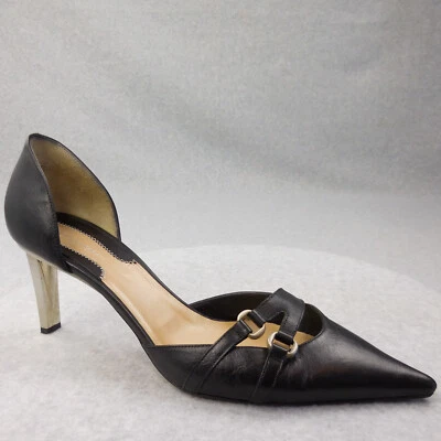 DonnaKaran Collection Italia Mujer Punta Punta Tacones Altos Talla 10B Negro Sin Cordones Foto 1 de 4