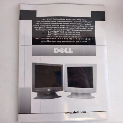 Dell 1701 FP Flat Panel Color Monitor Quick Setup Guide With CD Sealed - Image 1 of 2