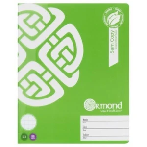 88 PAGES C3 DURABLE COVER SUM COPY/ EXERCISE BOOK BY ORMOND QTY 3 - Picture 1 of 3