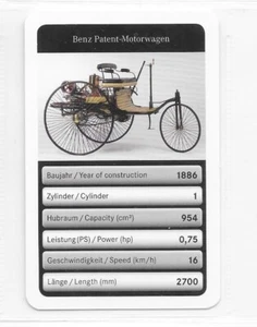 Carte Benz - Patent Motorwagen - Imagen 1 de 2