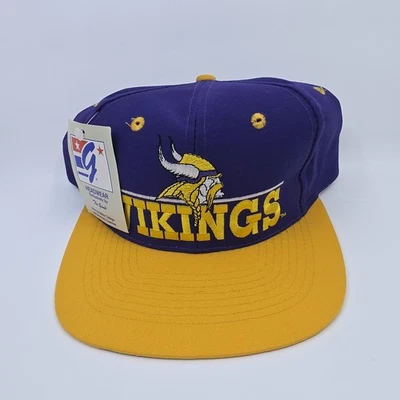 De colección 1992 Minnesota Vikings Snapback Hat The Game púrpura/amarillo  Foto 1 de 4