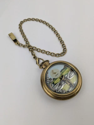 Reloj Bolsillo De Colección NUEVO STOCK ANTIGUO Fósil Esfera Golfista y Cadena Llavero 56mm Edición Limitada Foto 1 de 4