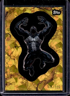 2025 Topps Marvel Comic Book Heroes 1975 Venom Gold Atomic Refractor #65/125 - Image 1 of 2
