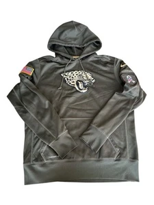 Felpa con cappuccio Nike Jacksonville Jaguars Salute to Service verde esercito - Foto 1 di 7