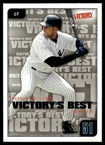 2001 Upper Deck Victory Bernie Williams New York Yankees #617 - Picture 1 of 2