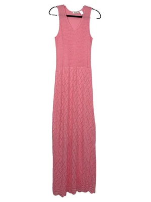 Maxi Vestido De Colección Blushe Impressions Tejido Crochet Talla Grande Rosa Coqueta Casa de Campo Foto 1 de 4