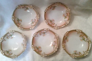 Antikes 5er Set MZ Austria K&L Austria Porzellan Dessert/Obst/Nuss/Bonbonschalen - Bild 1 von 13