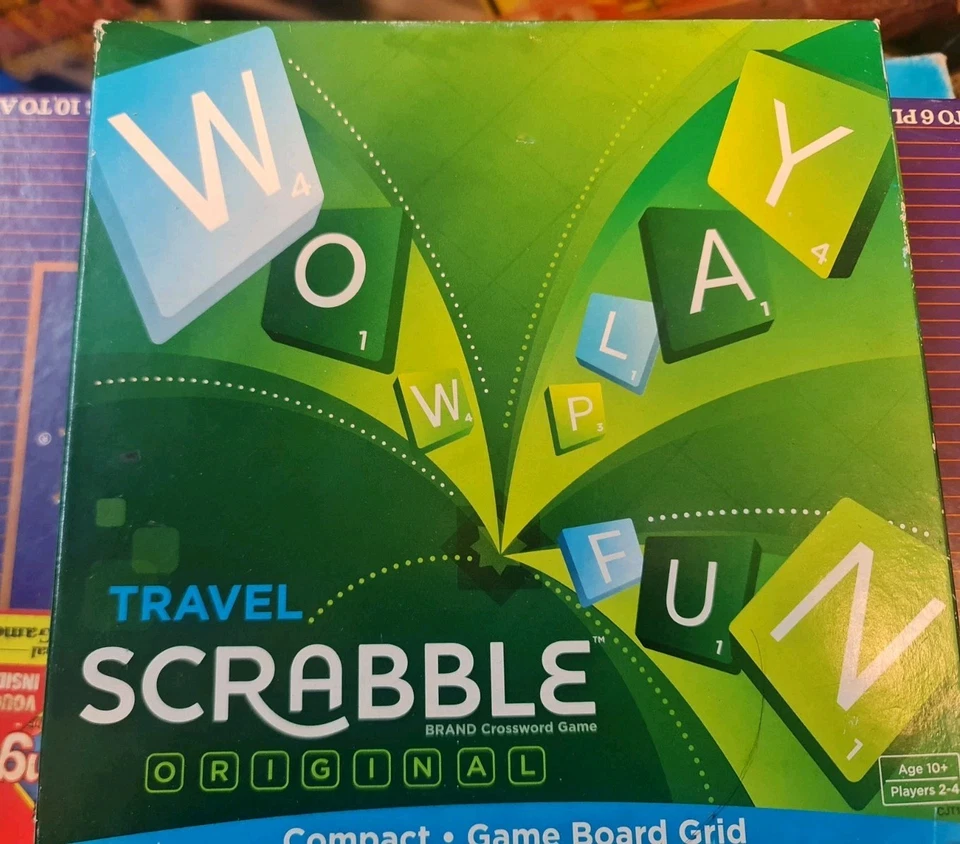 269 Travel Scrabble Mattel Original Compact Version 2014 complete Crossword Game - Image 1 of 1