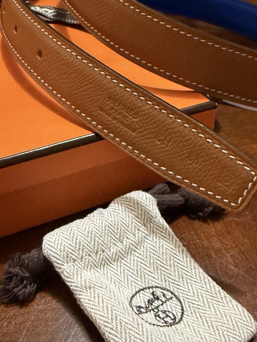 HERMES レザーベルト ブラウン HERMES ブラウン レザーベルト 70/85 【公式通販】