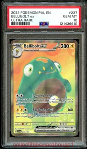 Pokemon Paldea Evolved Bellibolt ex 237 PSA 10 - Imagen 1 de 2