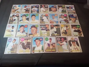 1969 TOPPS COMMON LOT (27) #71 TO #154 MOST VG/EX SEE PHOTOS - Picture 1 of 11