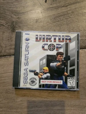 Virtua Cop: NFR Not For Resale (Sega Saturn, 1995) CIB JEWEL CASE - Image 1 of 4