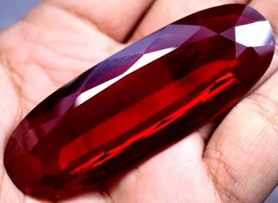 Natural 180.20 Ct Blood Red Ruby Mozambique GGL Certified Loose Gemstone - Image 1 of 4
