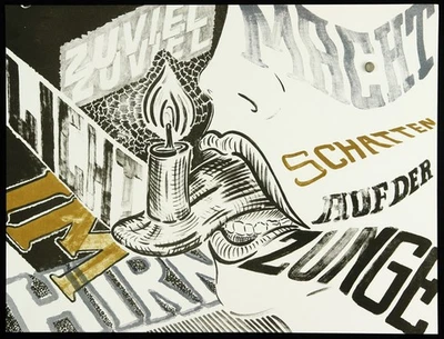 "Zuviel Licht...", 2010. Lithographie Gunter RESKI (*1963 D), handsigniert - Bild 1 von 2