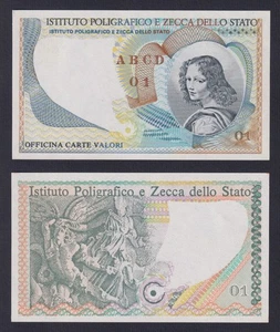 Italia IPZS Banconta Test Istituto Poligrafico Volto Femminile 1978 FDS/UNC - Picture 1 of 1