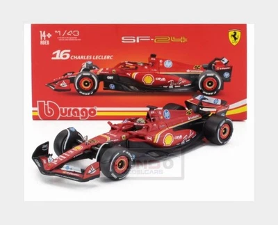 1:43 BURAGO Ferrari F1 Sf-24 #16 Win.Italy 2024 Leclerc BU36843-01928-LEC-MONZA - Immagine 1 di 3