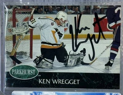 KEN WREGGET Autographed Signed 1992-93 Parkhurst Pittsburgh Penguins - Image 1 of 2